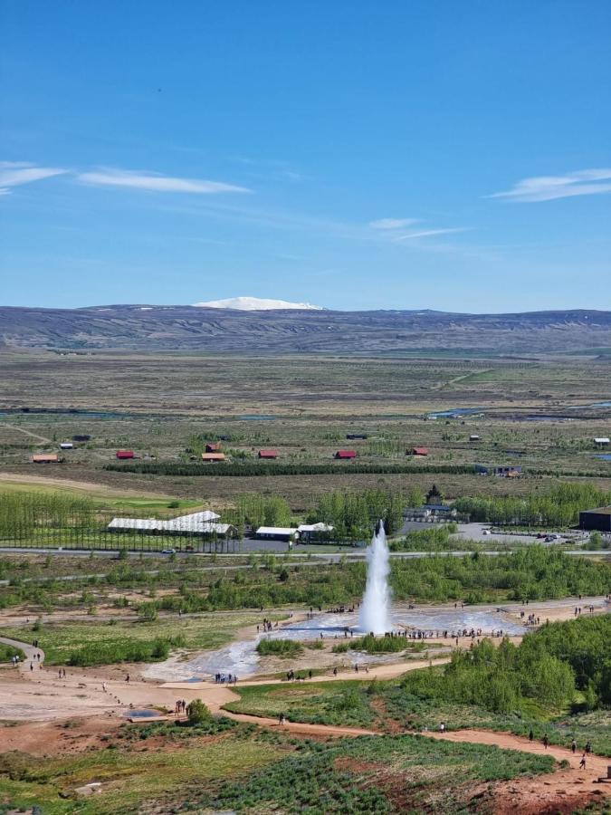 Golden Circle Cabin, Hot Tub Villa Geysir Buitenkant foto